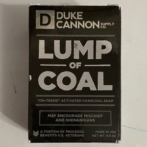 Duke Cannon Black Lump of Coal Activated Charcoal Soap